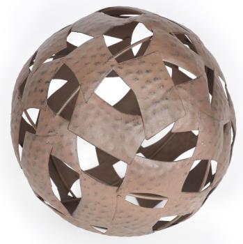 Preview: Metall Dekokugel Rost 24cm